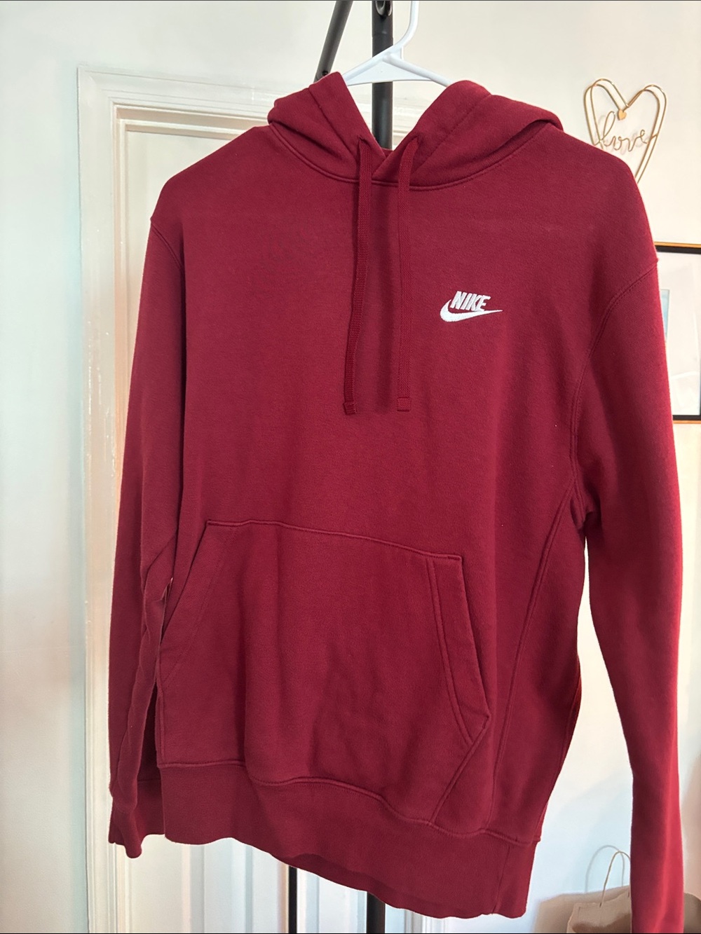 Nike Men's Burgundy Maroon Pullover Hoodie+ matching sweats